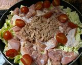 旨み爆発！鶏肉とキャベツのツナ蒸し作り方3写真