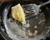 ご愛嬌ほうれん草入りフレンチオムレツ作り方4写真