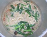にらともやしのごま味噌うどん作り方4写真