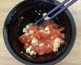 クリームチーズとトマトのあえ物作り方3写真