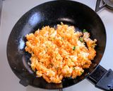 ガーリック炒飯炒り卵のせ作り方6写真