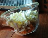レンジで時短♡白菜と竹輪のごま和え作り方3写真