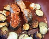 サバトマト煮缶でナスとトマトの炒め物作り方4写真
