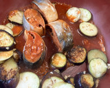 サバトマト煮缶でナスとトマトの炒め物作り方4写真