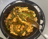 ゴーヤとふんわり卵の麦みそマヨ炒め作り方6写真
