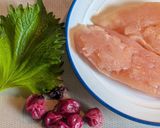 ササミの梅肉和え作り方1写真