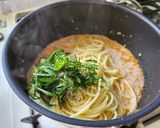 秋の夕飯！エリンギとヤリイカの豆乳クリームパスタ作り方7写真