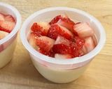 ひな祭り🎎市販のプリンで❣️春色🍓苺プリン作り方4写真
