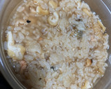 鮭の炊き込みご飯を使ってお茶漬け作り方1写真
