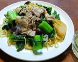 豚肉とかつお菜の塩焼きそば作り方7写真