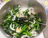 菜花(かき菜)と新玉ねぎのGツナマヨぽん作り方8写真
