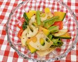 【栄養士の卵考案】彩り野菜の南蛮漬け風作り方8写真