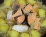 道産子の味?☆ほっこり鮭じゃが♪石狩鍋風作り方16写真