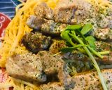 豚肉のクリームソースパスタ作り方4写真