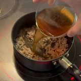 豚ひき肉とニラの納豆あん天津飯♪作り方3写真