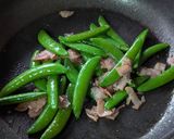 スナップエンドウのニンニクいしる炒め作り方4写真