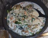 鮭小松菜さつま芋舞茸グラタン作り方6写真