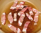 豚肩ロースと蕪の葉の炒め物作り方2写真