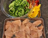 鶏むね肉とゴーヤのオイスター生姜炒め作り方1写真