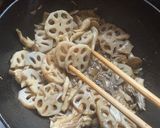 【作り置き】蓮根ときのこのガリバタ炒め作り方5写真
