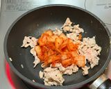 細麺だから具材と絡む！豚肉とニラのひやむぎ炒め作り方5写真