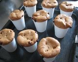 カップで♪チョコシフォン❤️クリーム入り作り方20写真