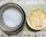 簡単今夜の夕飯！えのき豚肉韓国チャプチェ主菜作り方1写真