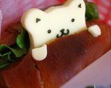 キャラ弁♪クマちゃんのかくれんぼドック♪作り方6写真