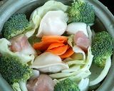 簡単ヘルシー春野菜の蒸し鍋作り方1写真