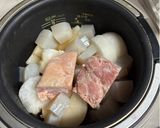 炊飯器で爆速！鶏もも肉と大根の煮物作り方4写真