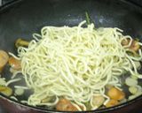 山菜ピリ辛塩焼きそば作り方4写真