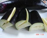 茄子のチーズはさみ揚げ作り方2写真