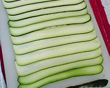 簡単カワイイ★ズッキーニのベーコン巻き作り方1写真