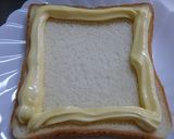 マヨ　たまご　トースト　☆簡単☆作り方1写真