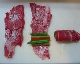 ご飯がすすむ☆牛肉と彩り野菜の八幡巻き作り方6写真