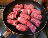 ご飯がすすむ☆牛肉と彩り野菜の八幡巻き作り方7写真