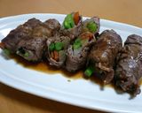 ご飯がすすむ☆牛肉と彩り野菜の八幡巻き作り方9写真
