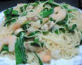 ☆エビとニラの柚子こしょう風味ビーフン☆作り方4写真