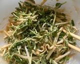 豆苗ともやしのお好み焼き作り方4写真
