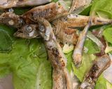 シシャモと葉物野菜のサラダ🥬作り方3写真