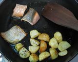 新じゃがと鮭の炊き込みピラフ作り方3写真