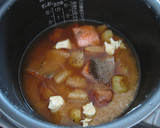 新じゃがと鮭の炊き込みピラフ作り方4写真