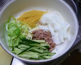 ツナ缶で簡単チンの豪華スープ作り方1写真
