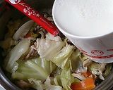 ☆がらスープであっさり豆乳ラーメン☆作り方3写真