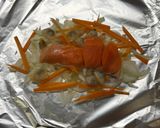 シャケと野菜のホイル焼き作り方2写真
