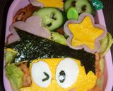 リラックマ＆きいろいとり　弁当作り方1写真