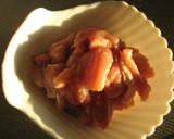 鶏肉と茄子のマスタード醤油炒め作り方3写真