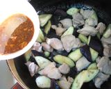 鶏肉と茄子のマスタード醤油炒め作り方6写真