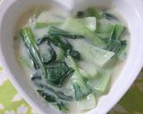 青梗菜の豆乳煮作り方6写真