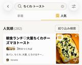 朝食ランチ♡大葉ちくわチーズマヨトースト作り方3写真